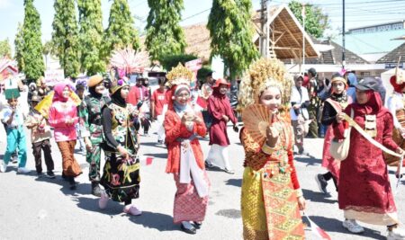 Semarak Karnaval Kemerdekaan Bersama SMP Sukma Bangsa Lhokseumawe